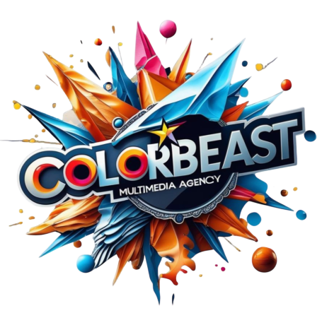 Bunter Stern mit der Innenschrift Color-Beast